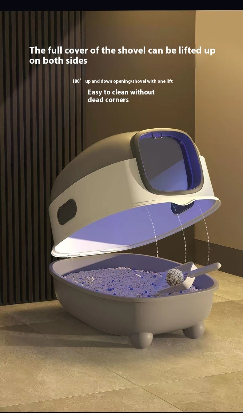 Litter Box Fully Enclosed Oversized UV Sterilization