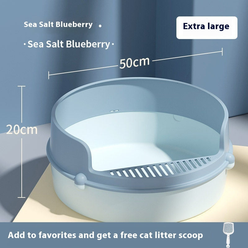 Anti-splash Semi Closed Litter Box