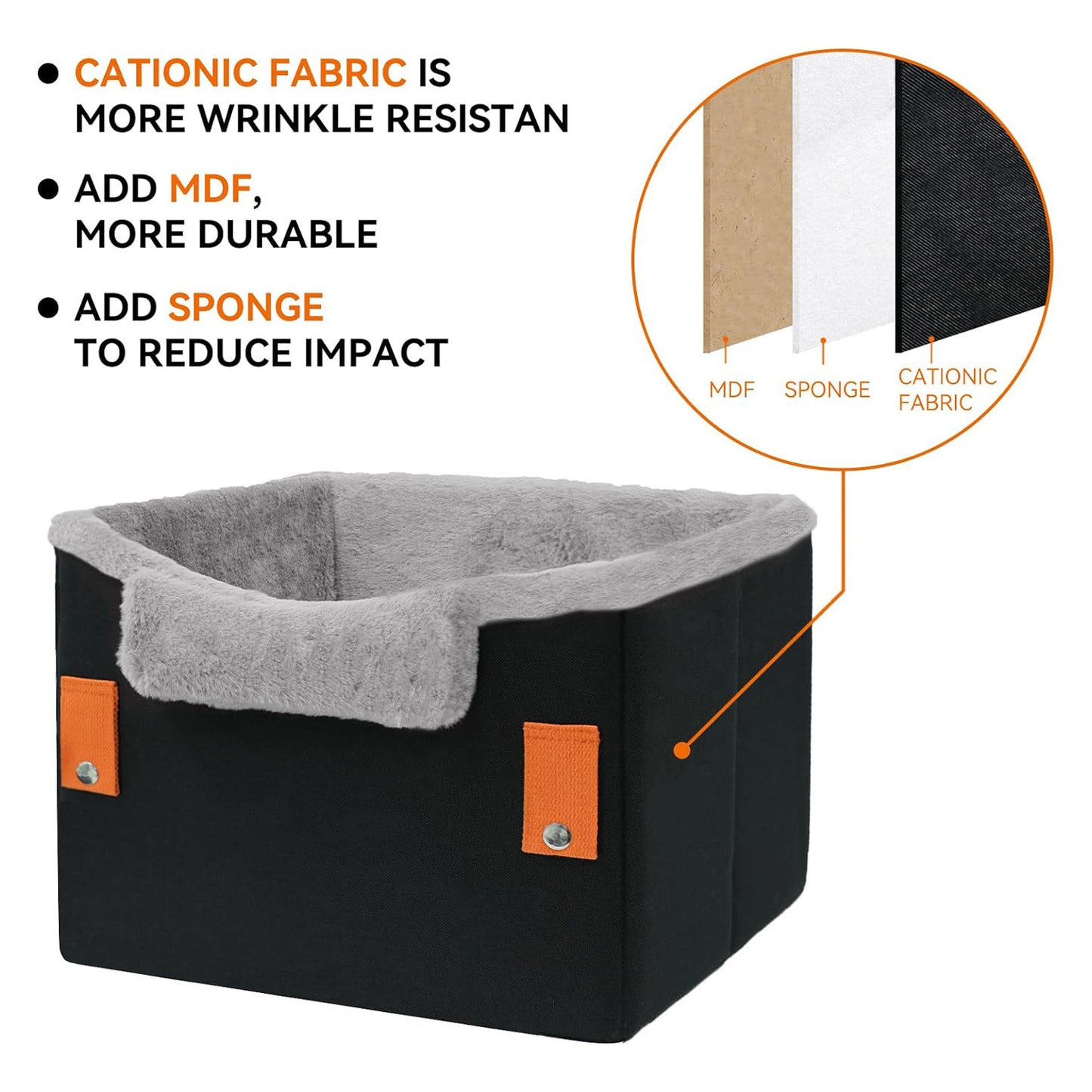 Removable And Washable Pets Safety Seat For Car Kennel Pet Products