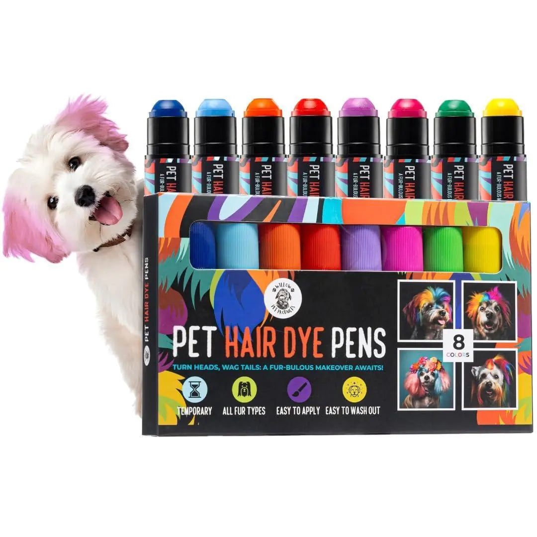 Dog Hair Dye 8 Color Dog Safe Hair Dye Non Toxic Temporary Pet Hair Paint Pens