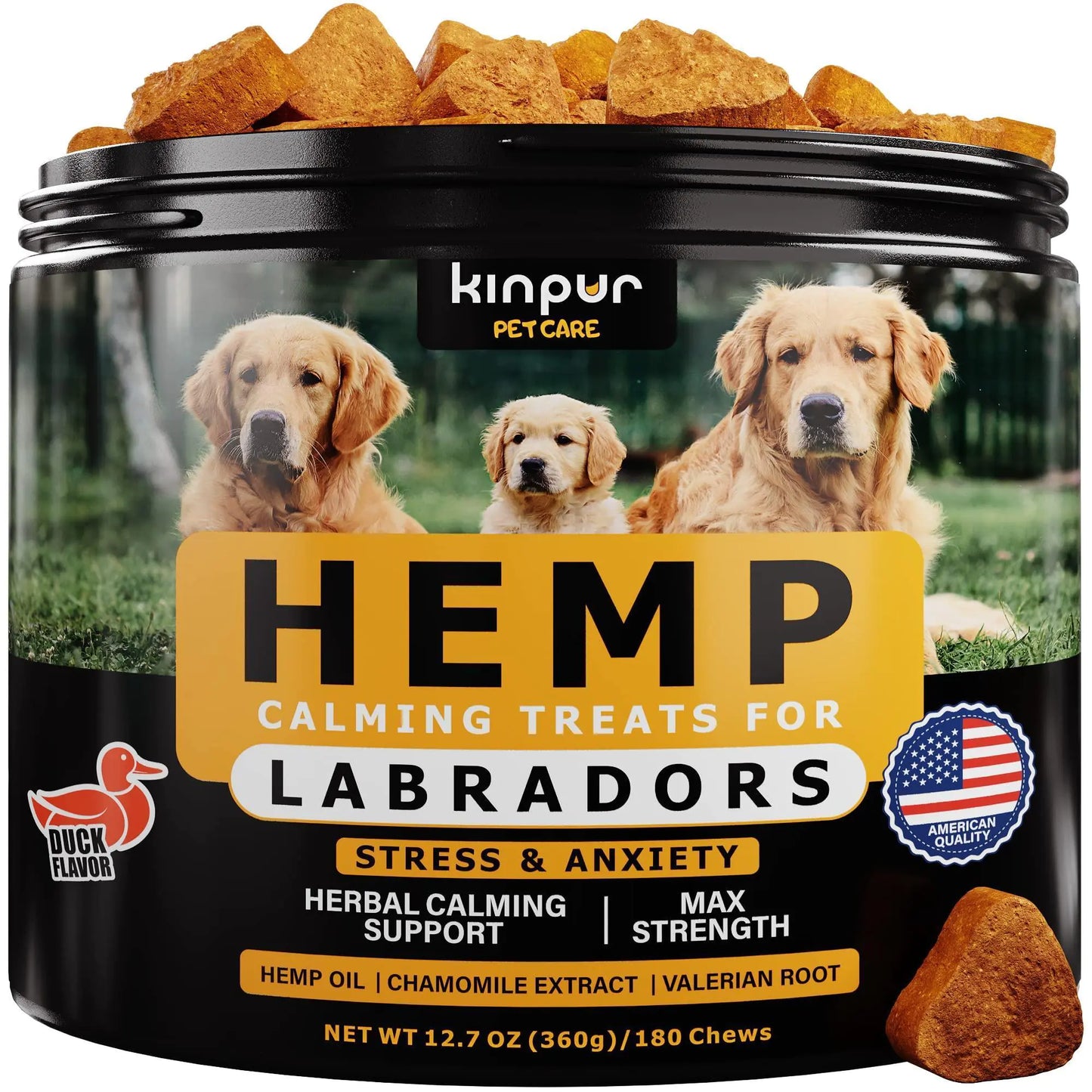 Calming Chews for Labrador Dogs with Valerian Root and Hemp Oil   Aid during Car