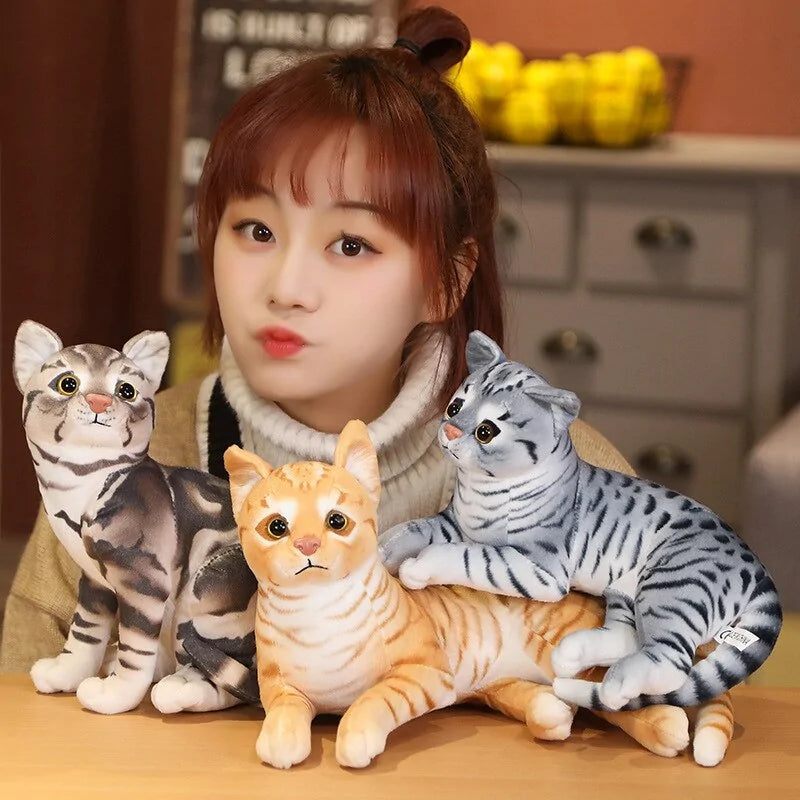 Realistic Cat Plush Toys