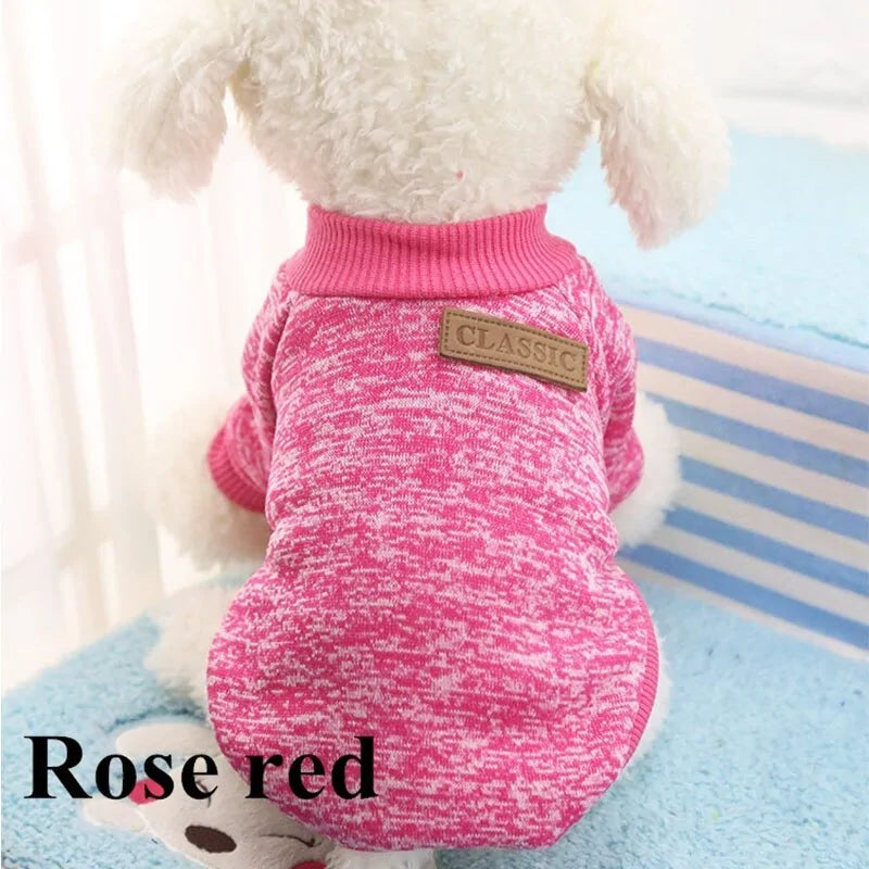 Classic Warm Puppy Pet Cat Winter Fashion Clothes