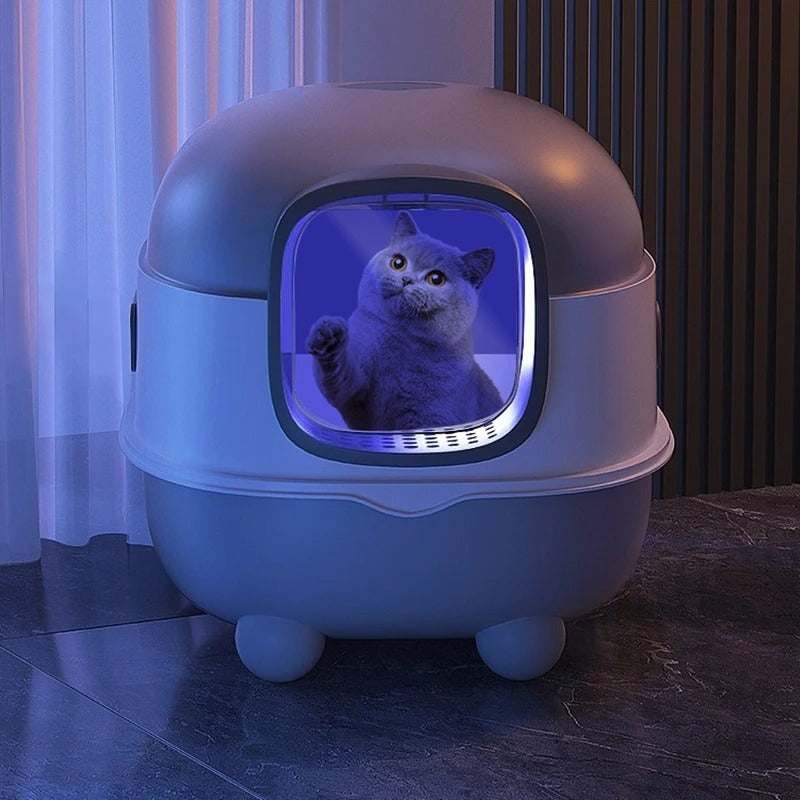 Litter Box Fully Enclosed Oversized UV Sterilization