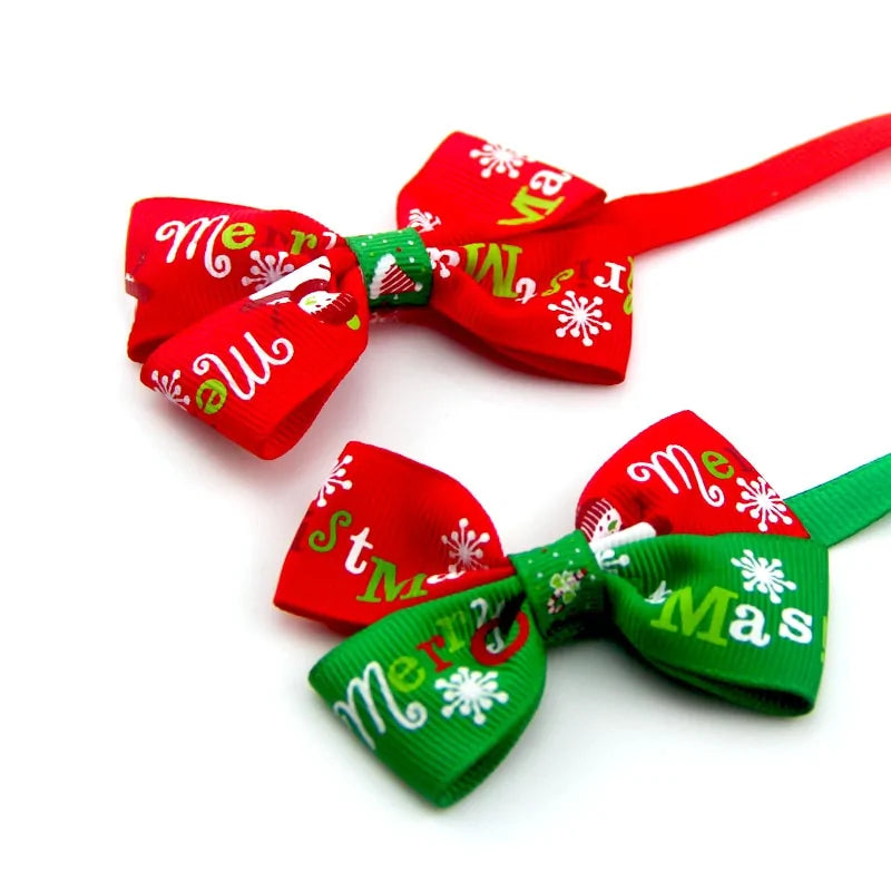 Holiday Pet Bow Collar